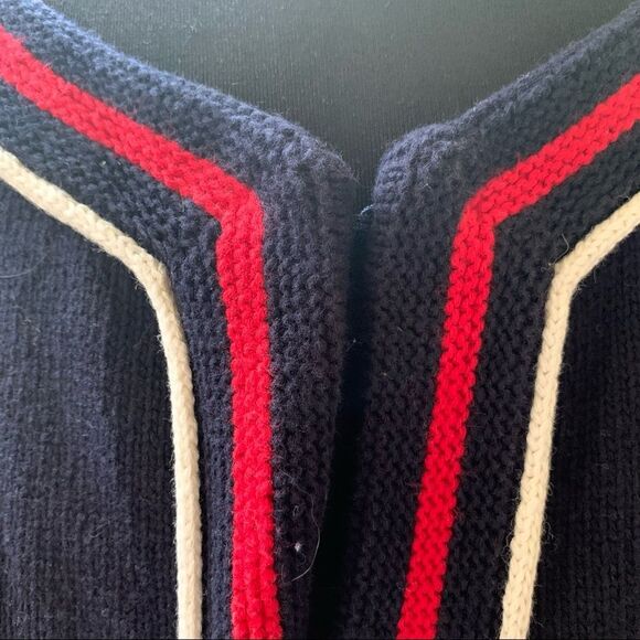 Talbots Red, White, and Blue Open Front Cardigan - Picture 5 of 5